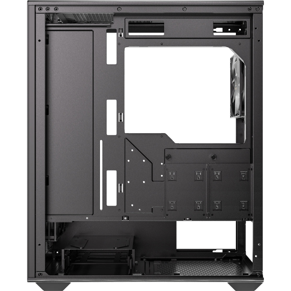 Antec ax85 argb midi tower behuizing (zwart | 2x usb-a | tempered glass)