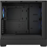 Fractal design pop air rgb midi tower behuizing (zwart | 2x usb-a | rgb | tempered glass)