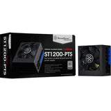 Silverstone sst-st1200-pts modulaire 1200 watt voeding (zwart, 8x pcie)