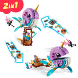 Lego dreamzzz - izzie's narwal-luchtballon constructiespeelgoed (71472)