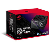 Asus rog strix platinum modulaire 1000 watt voeding (zwart, 1x 12v-2x6, 4x pcie)