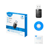 Cudy ac1300 wi-fi usb wlan adapter (zwart)