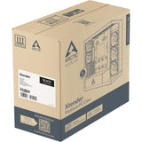 Arctic xtender vg midi tower behuizing (zwart (mat) | 2x usb-a | 1x usb-c | rgb | tempered glass)