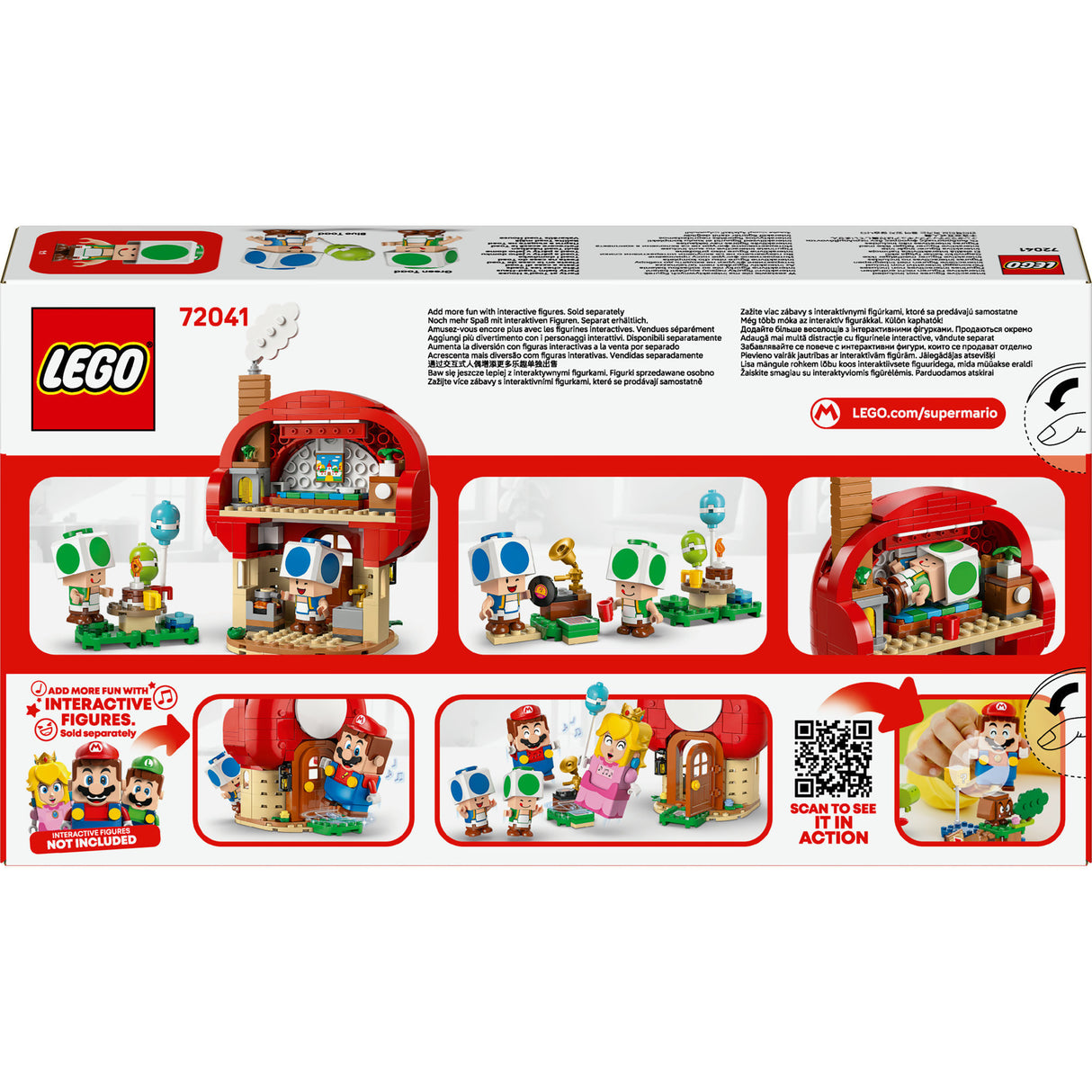 Lego ® super mario™ toads huisfeestje, speelgoed - 72041