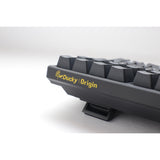 Ducky origin phantom black mechanisch toetsenbord (zwart, us lay-out (qwerty), cherry mx speed silver, 100%, hot swap, pbt double-shot keycaps)