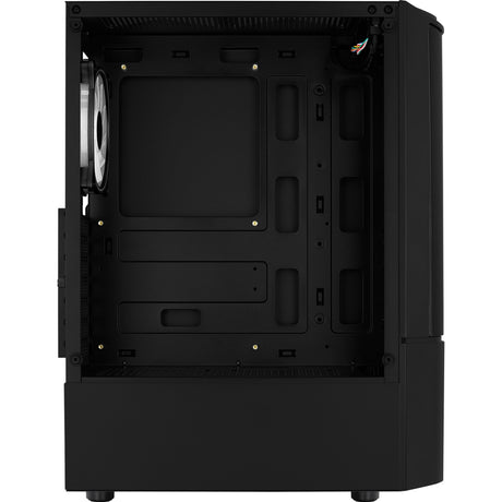 Aerocool quantum mesh v3 midi tower behuizing (zwart grijs | 3x usb-a | rgb | window)