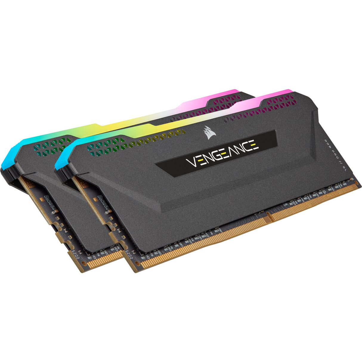 Corsair vengeance rgb pro sl 16 gb ddr4-3200 (2x 8 gb) werkgeheugen (zwart, cmh16gx4m2e3200c16, xmp 2.0)