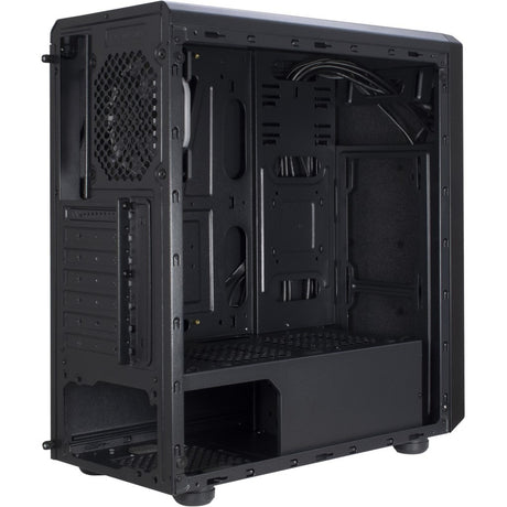 Inter-tech c-3 saphir midi tower behuizing (zwart | 3x usb-a | window)