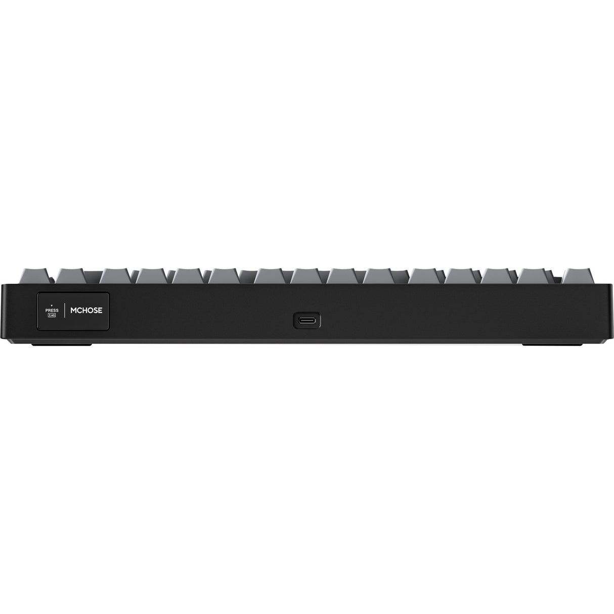 Mchose g75 pro tri-mode gasket structuur mechanisch gaming toetsenbord (zwart, us lay-out (qwerty), ktt cabbage tofu v2, 75%, rgb, hot swap, pbt double-shot, 2.4 ghz | usb-c | bluetooth)