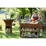 Barbecook nestor buddy uit cortenstaal tafel