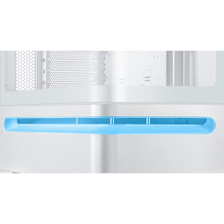 Asus prime ap202 midi tower behuizing (wit | 2x usb-a | 1x usb-c | rgb | tempered glass)
