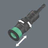 Wera 881 4 1 sb afstandshouder met variabele schroefdiepte instelling, 1 4 x 95 mm bit (zwart groen)