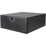 Silverstone rm44 rack behuizing (zwart | 4u | usb type-c | 2x 80mm casefan inbegrepen)