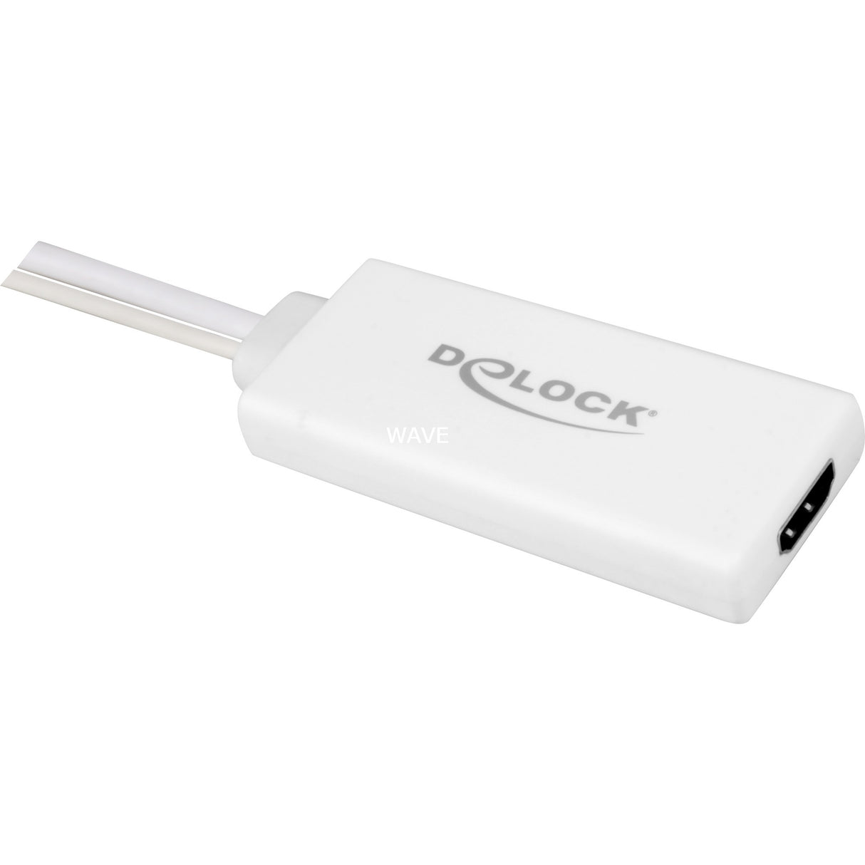 Delock vga (male) + usb-a (male) naar hdmi (female) adapter (wit, 0,25 meter)