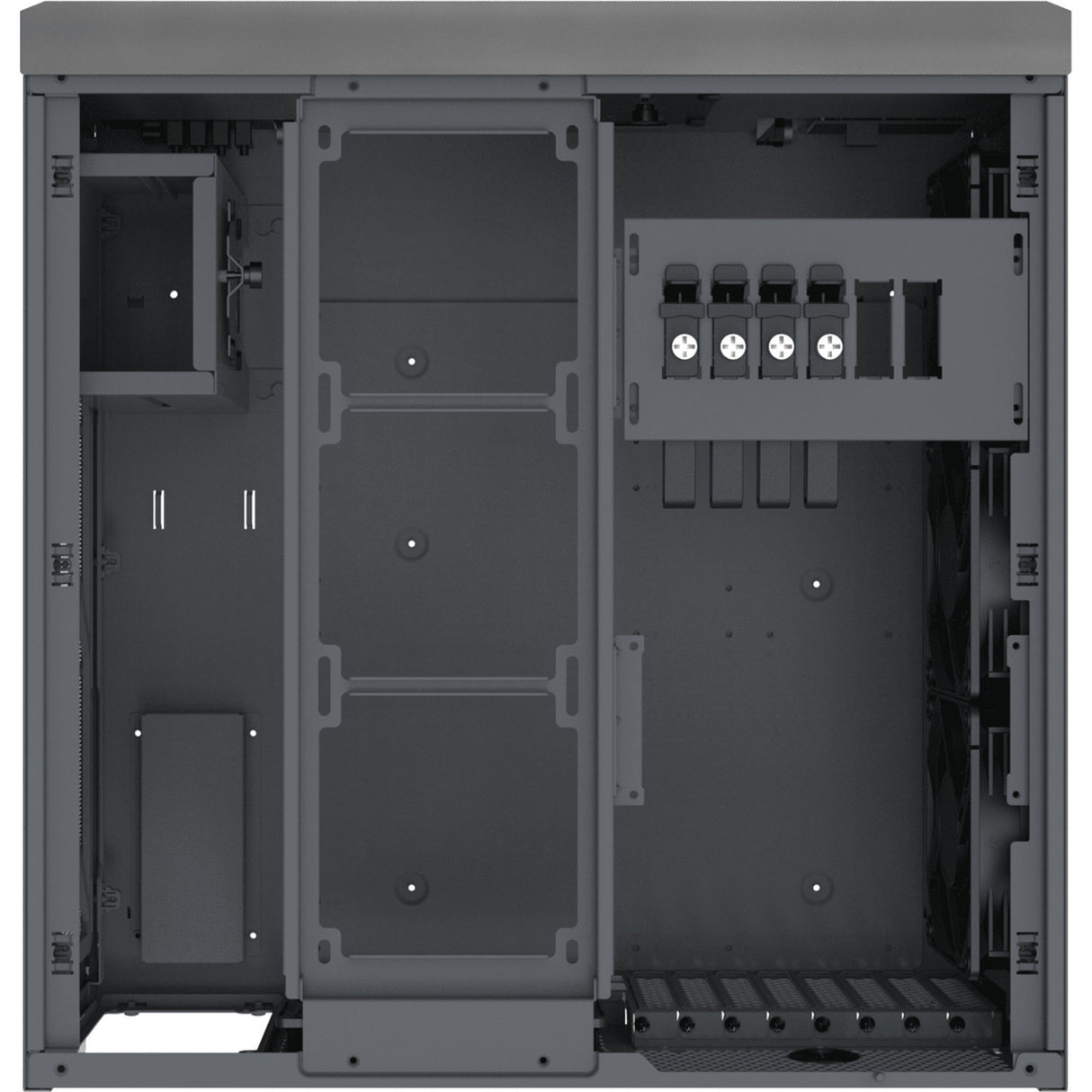 Silverstone crown 04 htpc behuizing (donkergrijs | 4x usb-a | 1x usb-c)