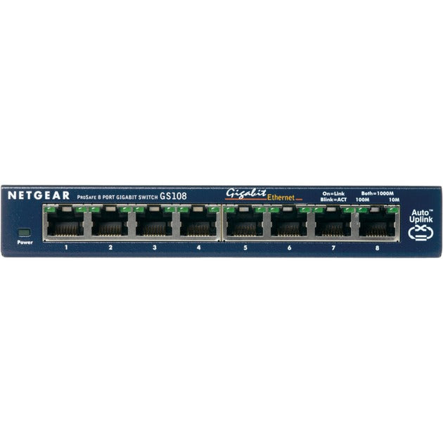 Netgear gs108 switch (blauw, retail)