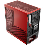 Hyte y40 midi tower behuizing (rood zwart | 2x usb-a | 1x usb-c | tempered glass)