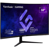 Viewsonic vx3219-pc-mhd 32 curved gaming monitor (zwart, 2x hdmi, 1x displayport, 240 hz)