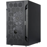 Silverstone sst-fah1mb-pro midi tower behuizing (zwart | 3x usb-a | rgb | tempered glass)