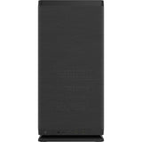 Fractal design mood black mini tower behuizing (zwart | 2x usb-a | 1x usb-c)