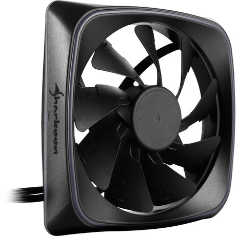 Sharkoon rgb shark lights case fan (zwart, 120 x 120 x 25 mm)