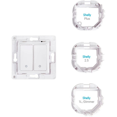 Shelly wall switch 2 knop (wit)