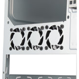 Silverstone sst-cs351 mini tower behuizing (zwart | 2x usb-a | 1x usb-c)