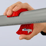Knipex bix snijder voor kunststof pijpen en afdichtingshulzen 90 22 10 bk