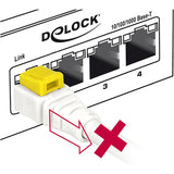 Delock cat.6a netwerkkabel (wit, 5 meter, s stp, rj-45)