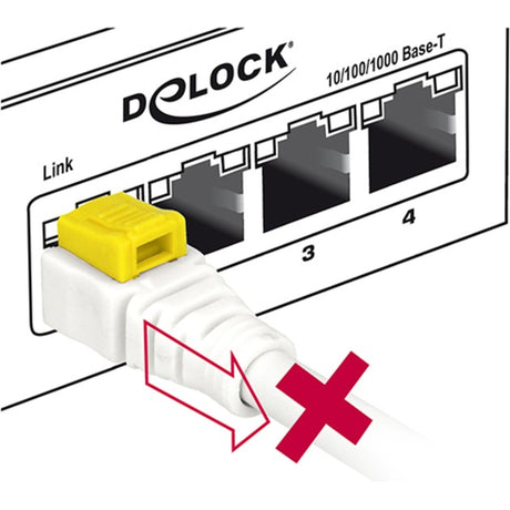 Delock cat.6a netwerkkabel (wit, 5 meter, s stp, rj-45)