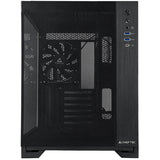 Chieftec visio air midi tower behuizing (zwart | 2x usb-a | 1x usb-c | tempered glass)