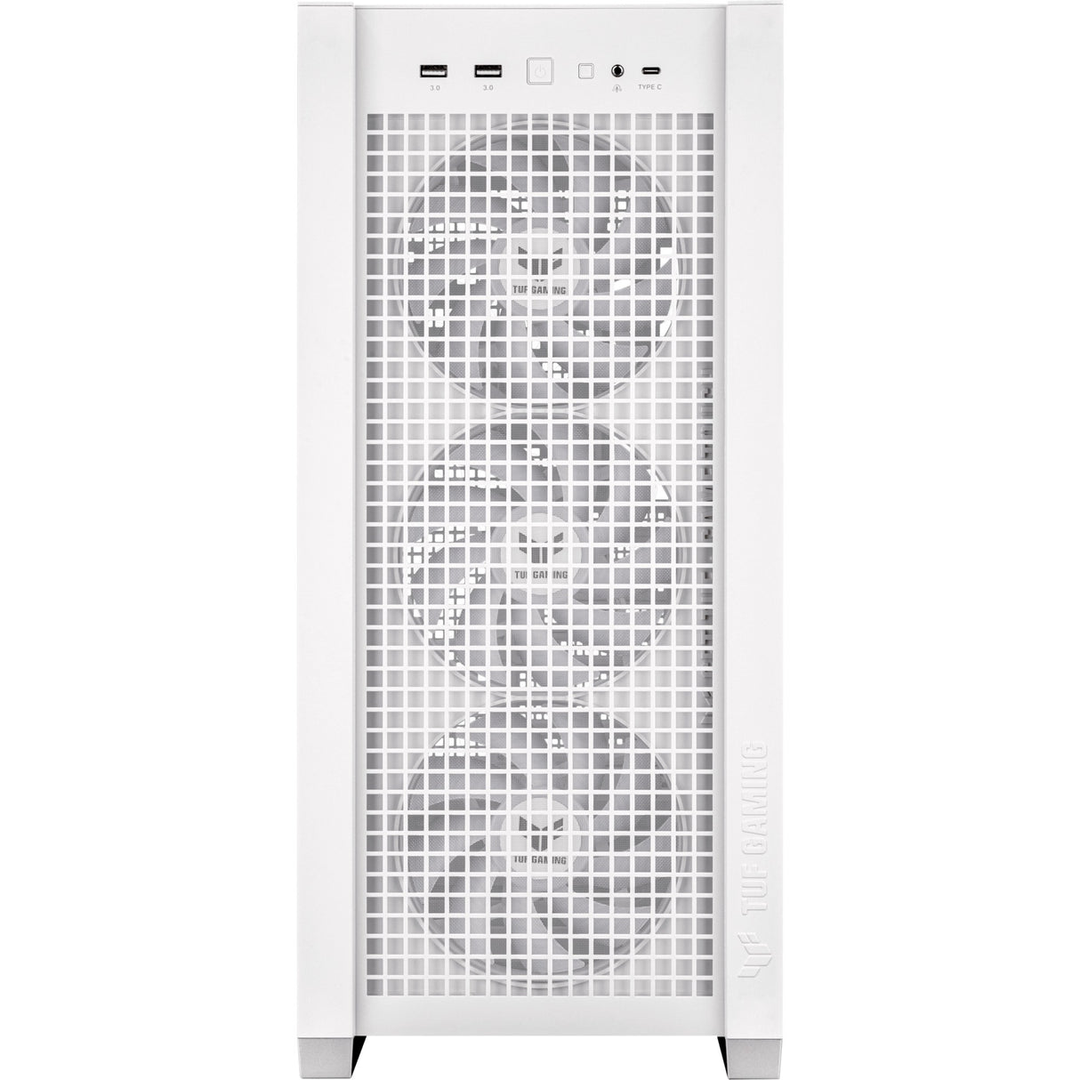 Asus tuf gaming gt302 argb midi tower behuizing (wit | 2x usb-a | 1x usb-c | rgb | tempered glass)