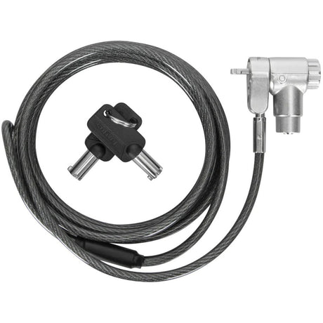 Targus defcon ultimate universal keyed cable lock with adaptable lock head diefstalbeveiliging