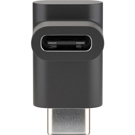 Goobay usb-c (male) naar usb-c (female) 90° adapter (zwart)