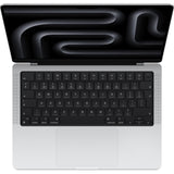 Apple macbook pro 2023 14 (mr7j3n a) refurbished laptop (zilver | m3 8 core | 10‑core gpu | 8gb ram | 512 gb ssd)