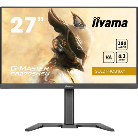 Iiyama g-master gold phoenix gb2795hsu-b1 27 gaming monitor (zwart, 1x displayport, 1x hdmi, 4x usb-a, 280 hz)