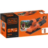Black+decker 150w 1 3 vel vlakschuurmachine bew220-qs (oranje zwart)