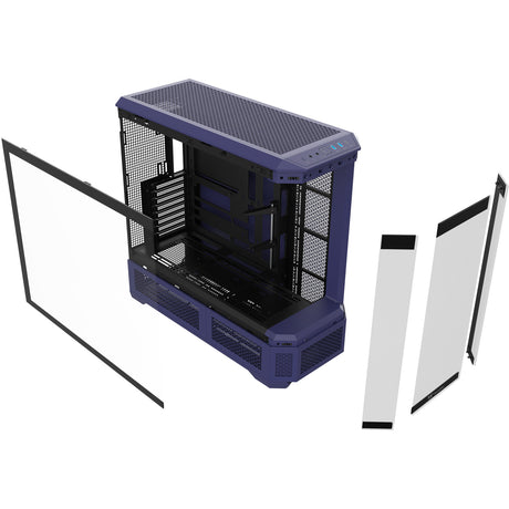 Thermaltake view 600 tg future dusk big tower behuizing (paars zwart | 2x usb-a | 1x usb-c | tempered glass)