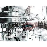 Wera serie 7400 kraftform instelbare momentschroevendraaier draaimomentsleutel (zwart groen, 1.2 tot 3.0 nm, met rapidaptor snelwisselhouder)