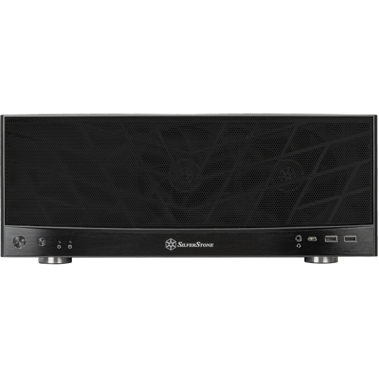 Silverstone sst-gd11b htpc behuizing (zwart | 2x usb-a | 1x usb-c)