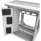 Thermaltake view 380 xl ws argb midi tower behuizing (wit houtkleur | 2x usb-a | 1x usb-c | rgb | tempered glass)