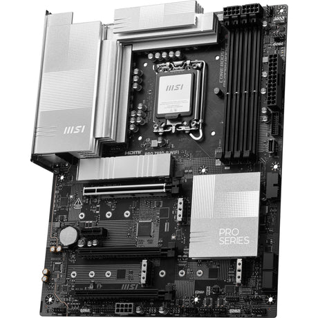Msi pro z890-p wifi socket 1851 moederbord (zwart zilver, raid, 5gb-lan, wi-fi 7, bt, sound, atx)