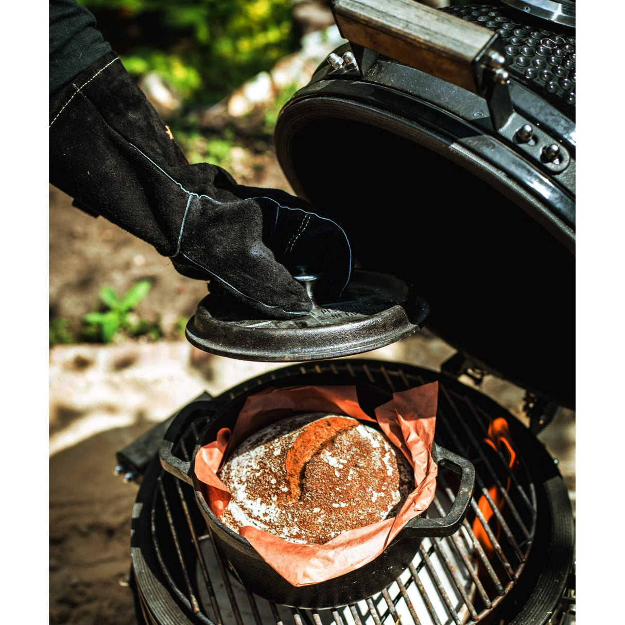 The windmill bbq pan s bak- braadpan (zwart, ø 20 cm | 2.1 liter)