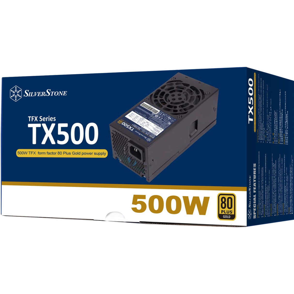Silverstone sst-tx500-g 500 watt voeding (zwart, 2x pcie)