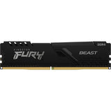 Kingston fury beast 8 gb ddr4-3200 (1x 8 gb) werkgeheugen (zwart, kf432c16bb 8, xmp 2.0)