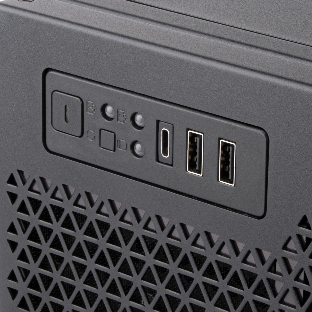 Silverstone rm52 server behuizing (zwart | 2x usb-a | 1x usb-c)
