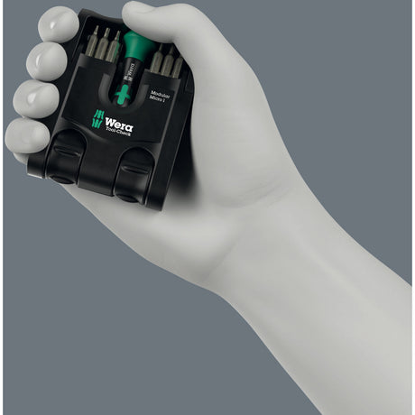 Wera tool-check modular micro 1, 21‑delig bitset (zwart groen)