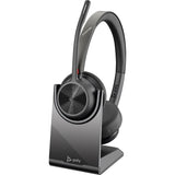 Hp poly voyager 4320-m - teams certified on-ear headset (incl. bt700 dongle + oplaadstatief)