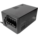 Silverstone sst-cs351 mini tower behuizing (zwart | 2x usb-a | 1x usb-c)