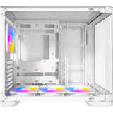Antec c5 curve argb midi tower behuizing (wit | 2x usb-a | 1x usb-c | tempered glass)